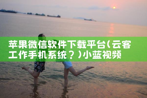 苹果微信软件下载平台|小蓝视频